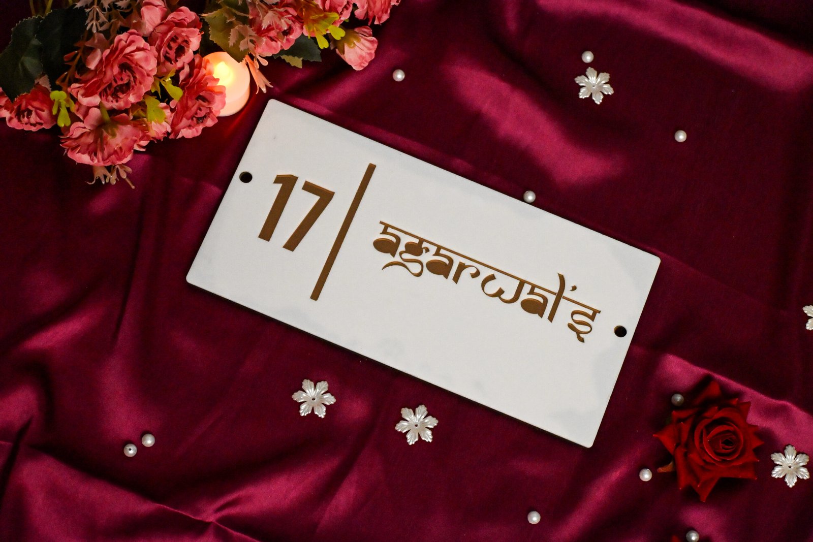 House Name Plate White,Black - Image 4